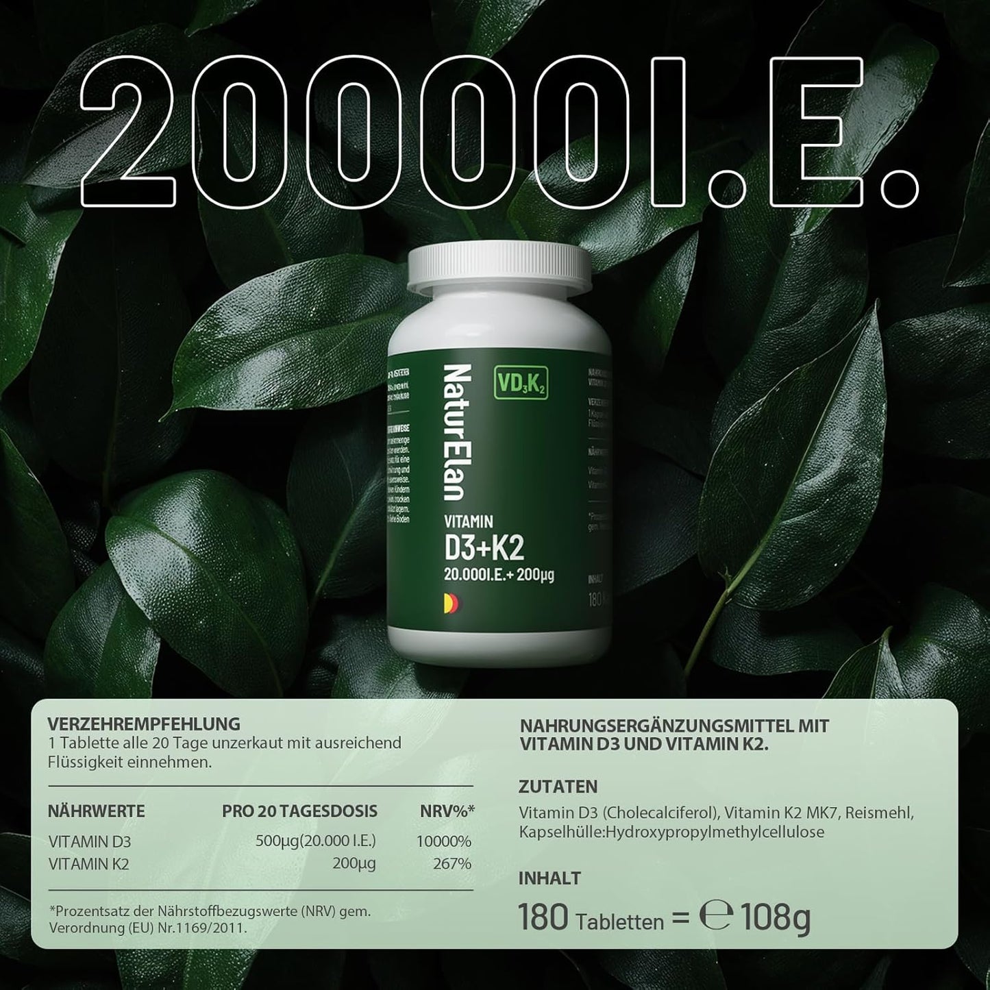 Vitamin D3+K2 Kapseln