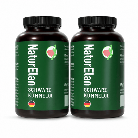 NaturElan Schwarzkümmelöl 1000mg Kapseln – 2er Doppelpack