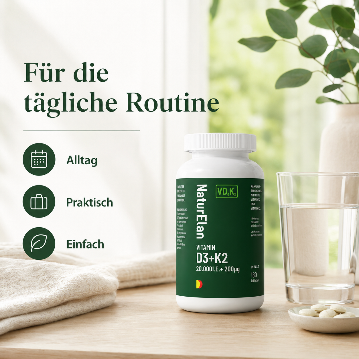 Vitamin D3+K2 Kapseln