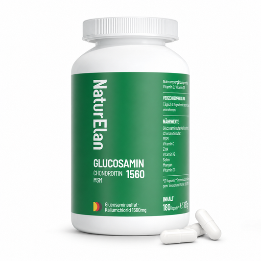 Glucosamin Chondroitin 1560 MSM – 180 Kapseln | Vegan