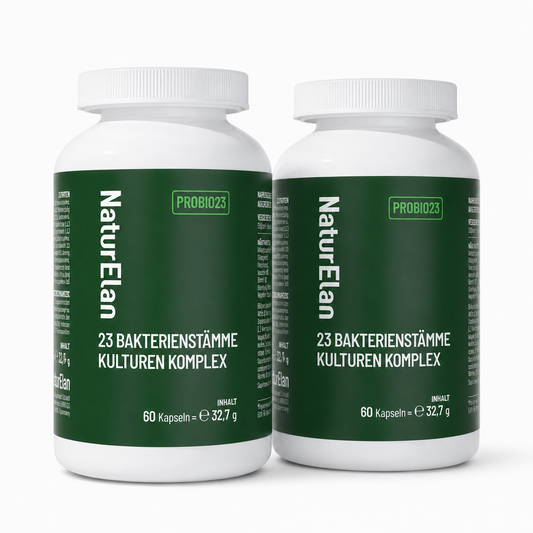 NaturElan PROBIO23 – 23 Bakterienstämme Kulturen Komplex, 2 × 60 Kapseln (Doppelpack)