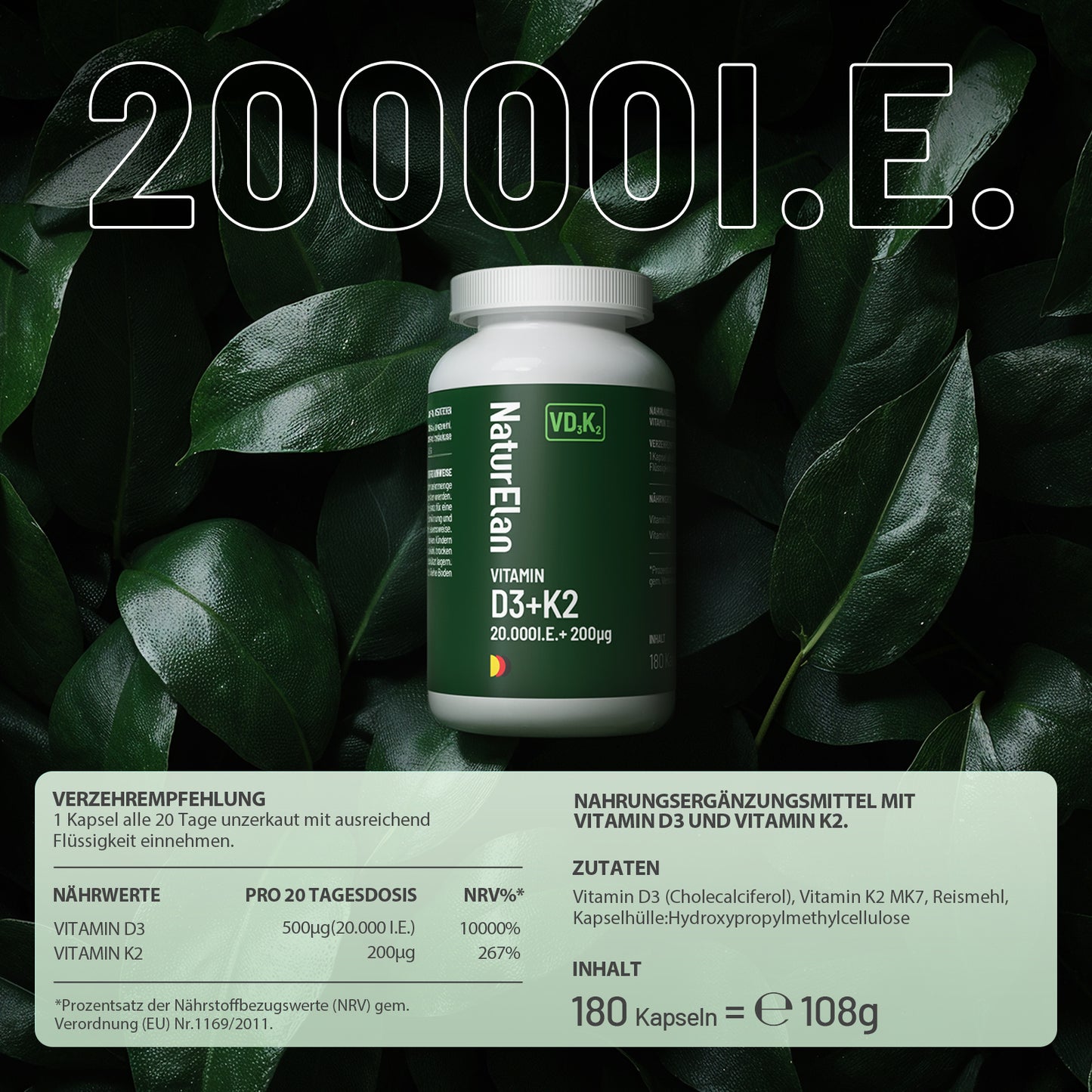 NaturElan Kombi-Set: Shilajit aus dem Himalaya + Vitamin D3+K2