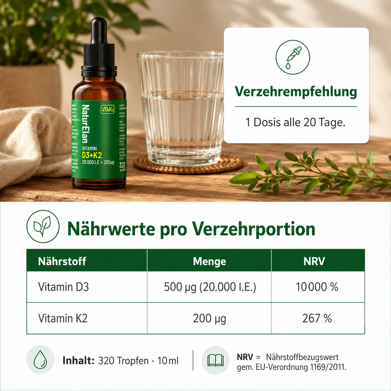 Vitamin D3+K2 Tropfen